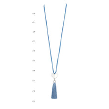 Load image into Gallery viewer, THSJ1203: French Blue: Solid Heart Pendant Necklace