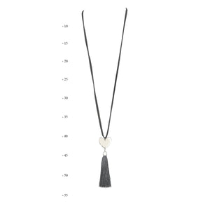 Solidx Heart Pendant Necklace | Grey