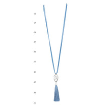 Load image into Gallery viewer, Thex Circle of Life Pendant Necklace | French Blue
