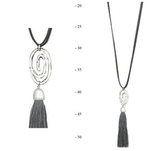 Load image into Gallery viewer, THSJ1209: Grey:The Circle of Life Pendant Necklace