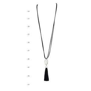 The Circle of Life Pendant Necklacex | Black