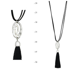 Load image into Gallery viewer, The Circle of Life Pendant Necklacex | Black
