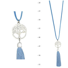 Load image into Gallery viewer, THSJ1213XFrench Blue:Tree of Life Pendant Necklace
