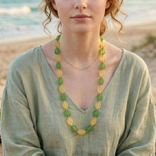 Load image into Gallery viewer, THSJ1251: Jade: Colour Bead Necklace