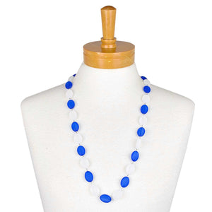 Colour Bead Necklace | Cobalt Blue