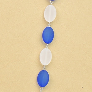 Colour Bead Necklace |  Cobalt Blue
