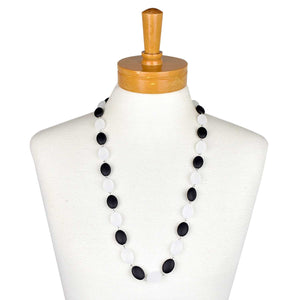 Colour Bead Necklace | Black