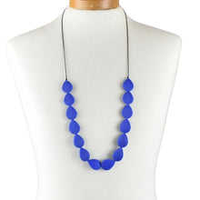 Load image into Gallery viewer, THSJ1258: Blue: Teardrop Resin Necklace