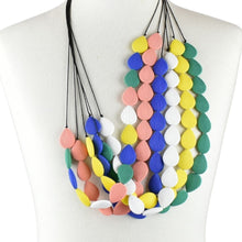 Load image into Gallery viewer, THSJ1258: Blue: Teardrop Resin Necklace