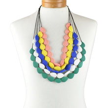 Load image into Gallery viewer, THSJ1258: Blue: Teardrop Resin Necklace