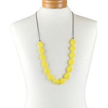 Load image into Gallery viewer, THSJ1259: Yellow: Teardrop Resin Necklace
