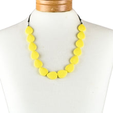 Load image into Gallery viewer, THSJ1259: Yellow: Teardrop Resin Necklace