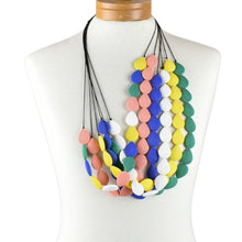 Load image into Gallery viewer, THSJ1260: Dusty Rose: Teardrop Resin Necklace