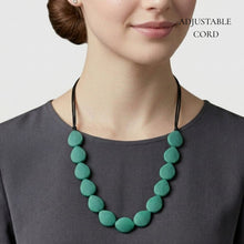 Load image into Gallery viewer, THSJ1262: Green: Teardrop Resin Necklace