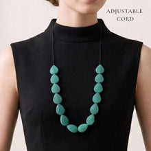 Load image into Gallery viewer, THSJ1262: Green: Teardrop Resin Necklace