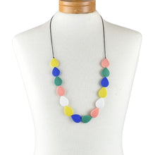 Load image into Gallery viewer, THSJ1263: Multicolour: Teardrop Resin Necklace
