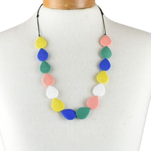 Load image into Gallery viewer, THSJ1263: Multicolour: Teardrop Resin Necklace