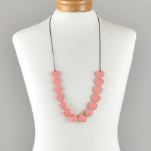 Load image into Gallery viewer, THSJ1264: Dusty Rose: Heart Resin Necklace