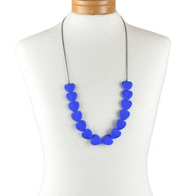 Load image into Gallery viewer, THSJ1268: Blue: Heart Resin Necklace