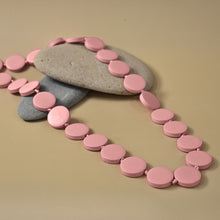 Load image into Gallery viewer, THSJ1269: Pink: Round Wooden Necklace
