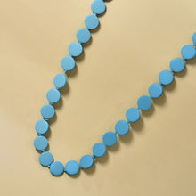 Load image into Gallery viewer, THSJ1270: Teal Green: Round Wooden Necklace