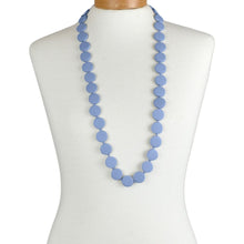 Load image into Gallery viewer, THSJ1271: Light Grey: Round Wooden Necklace