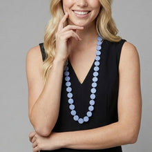 Load image into Gallery viewer, THSJ1271: Light Grey: Round Wooden Necklace