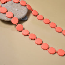 Load image into Gallery viewer, THSJ1273: Burnt Orange: Round Wooden Necklace