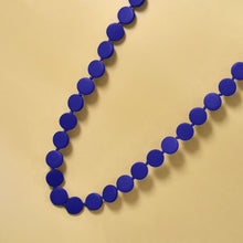 Load image into Gallery viewer, THSJ1274: Navy: Round Wooden Necklace