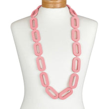 Load image into Gallery viewer, THSJ1275: Pink: Chunky Wooden Necklace