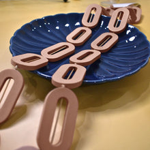 Load image into Gallery viewer, THSJ1277: Camel Brown: Chunky Wooden Necklace