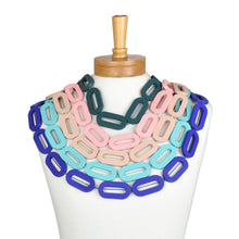 Load image into Gallery viewer, THSJ1277: Camel Brown: Chunky Wooden Necklace
