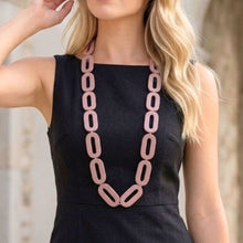 Load image into Gallery viewer, THSJ1277: Camel Brown: Chunky Wooden Necklace