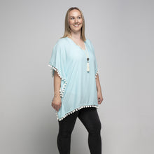 Load image into Gallery viewer, THSK1052: Baby Blue: Emily Kaftan Top
