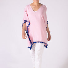 Load image into Gallery viewer, THSK1053: Sweet Pink: Emily Kaftan Top