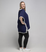 Load image into Gallery viewer, THSK1054: Navy Blue: Emily Kaftan Top