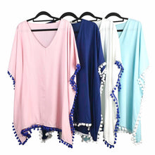 Load image into Gallery viewer, THSK1054: Navy Blue: Emily Kaftan Top