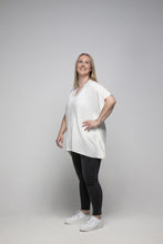 Load image into Gallery viewer, THSK1055: White: Lace Kaftan Top