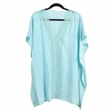 Load image into Gallery viewer, THSK1057: Baby Blue: Lace Kaftan Top