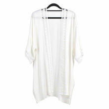 Load image into Gallery viewer, THSK1058: White: Lace Kimono