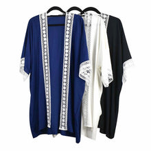 Load image into Gallery viewer, THSK1058: White: Lace Kimono