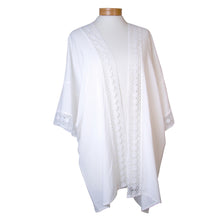 Load image into Gallery viewer, THSK1058: White: Lace Kimono