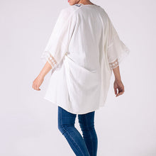 Load image into Gallery viewer, Lace Kimono | White
