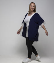 Load image into Gallery viewer, THSK1059: Navy: Lace Kimono
