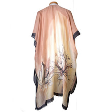 Load image into Gallery viewer, THSK1061: Brown: Floral Print Kimono