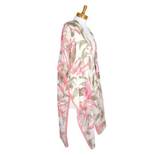 Load image into Gallery viewer, THSK1062: White: Floral Print Kimono