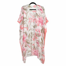 Load image into Gallery viewer, THSK1062: White: Floral Print Kimono