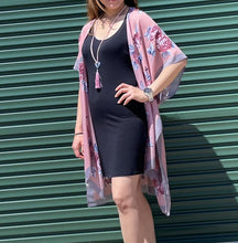 Load image into Gallery viewer, THSK1064: Pink: Floral Print Kimono