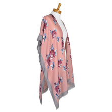 Load image into Gallery viewer, THSK1064: Pink: Floral Print Kimono