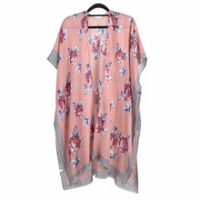 Load image into Gallery viewer, THSK1064: Pink: Floral Print Kimono